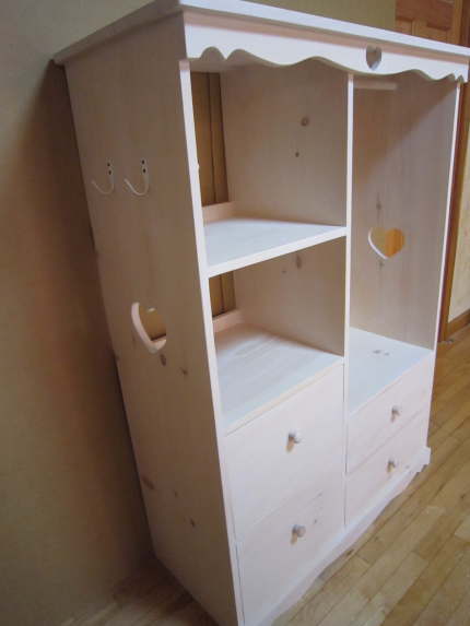 キッズハンガーラック カントリー家具 子供家具