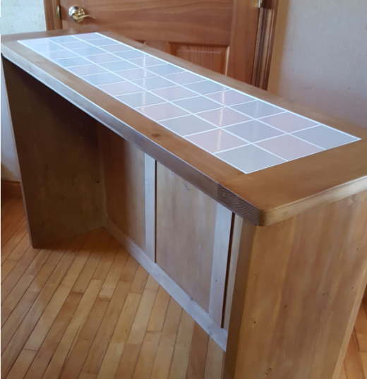 カラータイル キッチンカウンター カントリー家具工房Barn