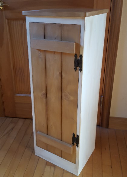 スリムキャビネット(アンティークホワイト)カントリー家具工房Barn